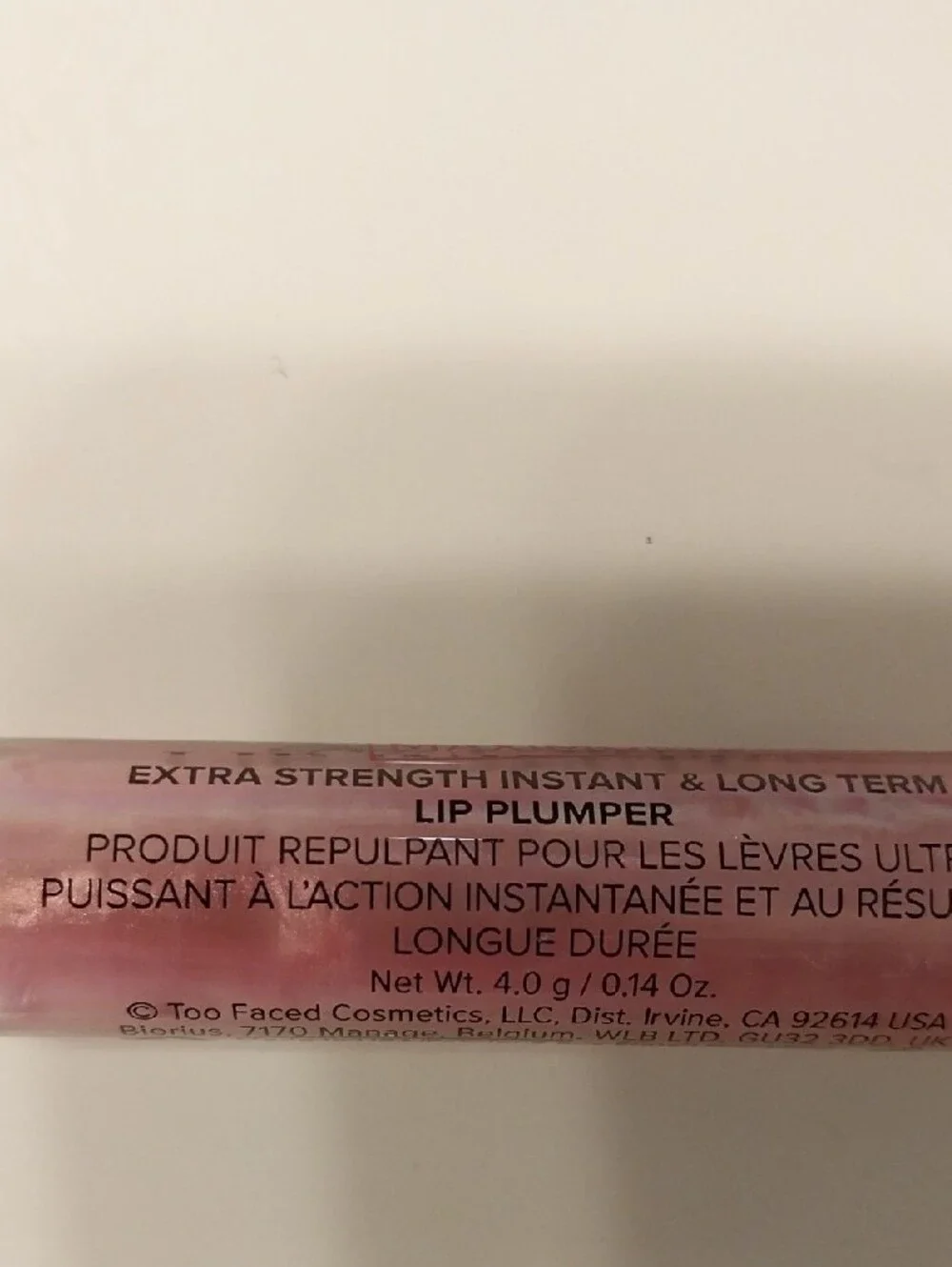 Too Faced Lip Injection Maximum Plump Gloss - Pearlescent Pink New Full Size